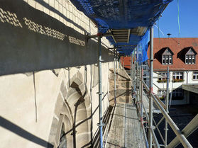Dach- und Putzarbeiten 20. Oktober 2016 (Foto: Karl-Franz Thiede)